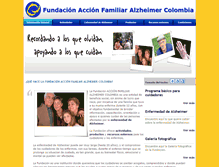 Tablet Screenshot of alzheimercolombia.org